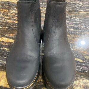 Dr. Martens Black Leather Ankle Boots